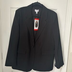 Steve Madden Black Women's Single-Button Suit Jacket